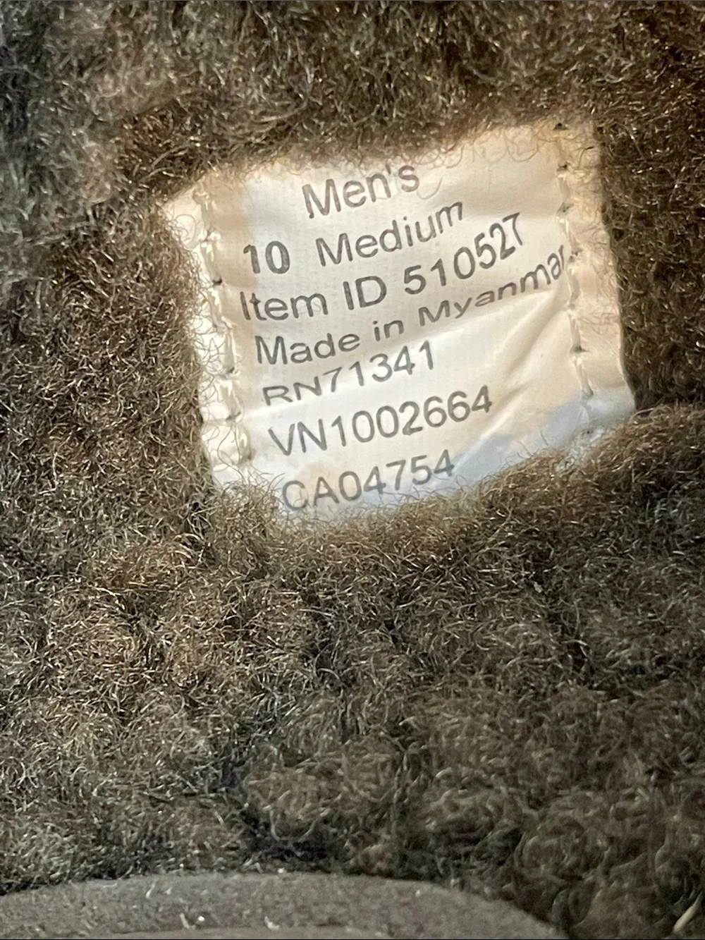 L.L. Bean Mens 10 Suede Slippers Grey Shearling Slip-On Loafers Low Back Cozy
